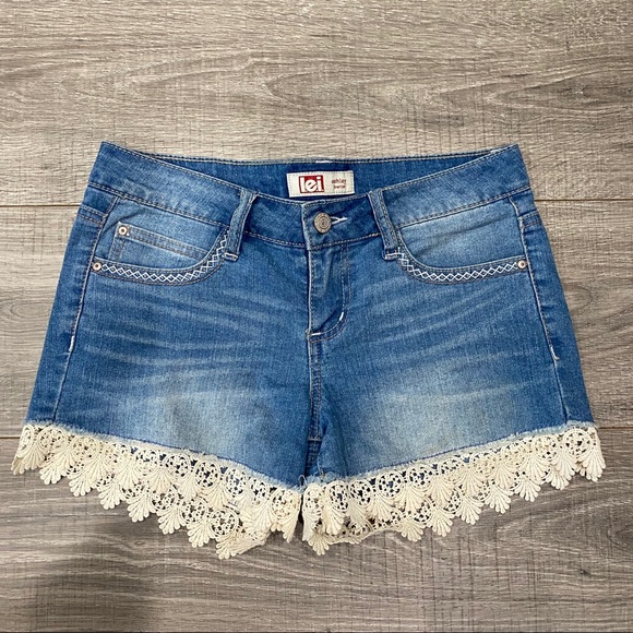 lei | Shorts | Jeans Shorts With Lace 